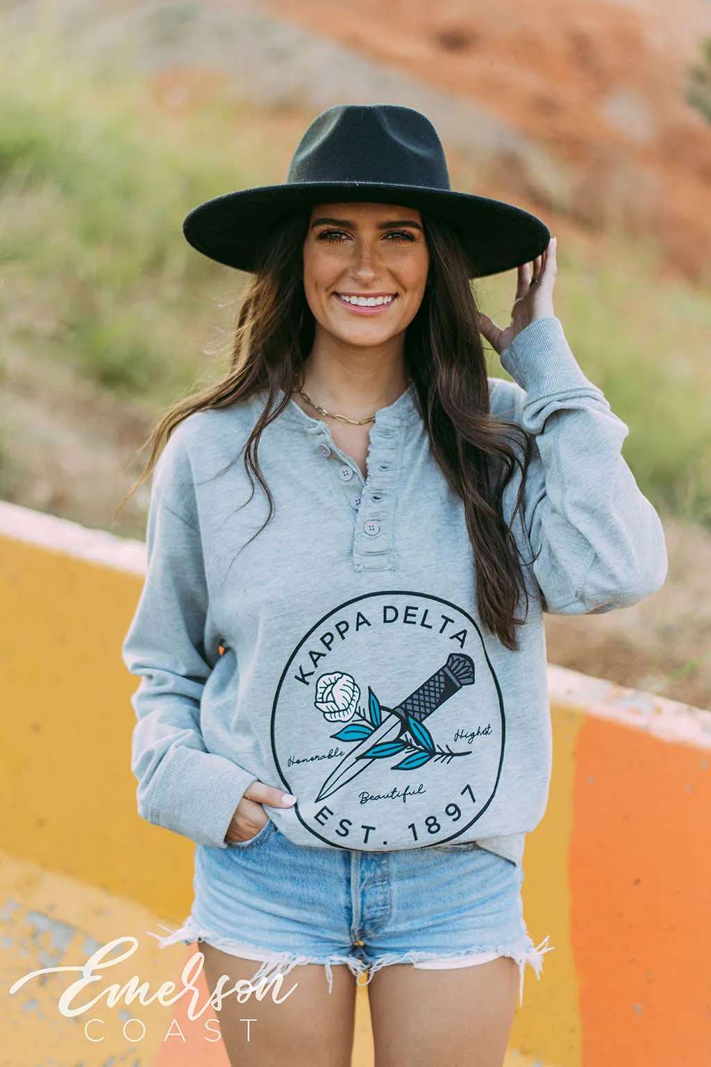 Kappa Delta Thermal Long Sleeve Henley