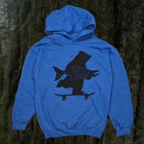 Kids Skater Bear pullover hoodie