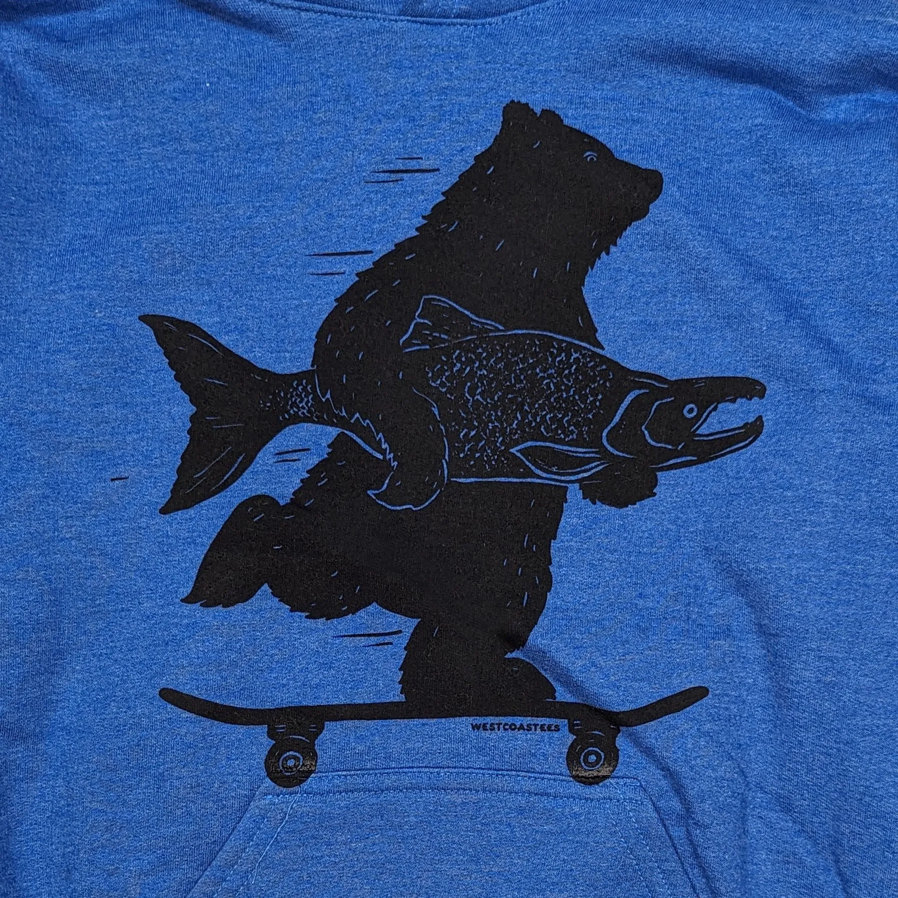 Kids Skater Bear pullover hoodie