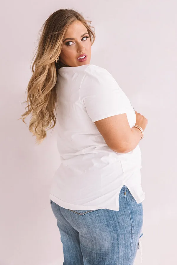 Kiss Leopard Shift Tee In Ivory Curves