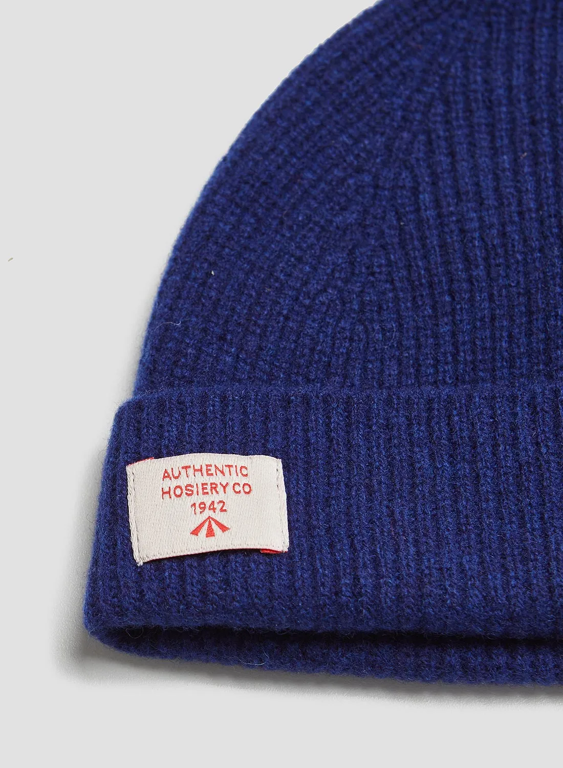 Lambswool Beanie in Cobalt Blue