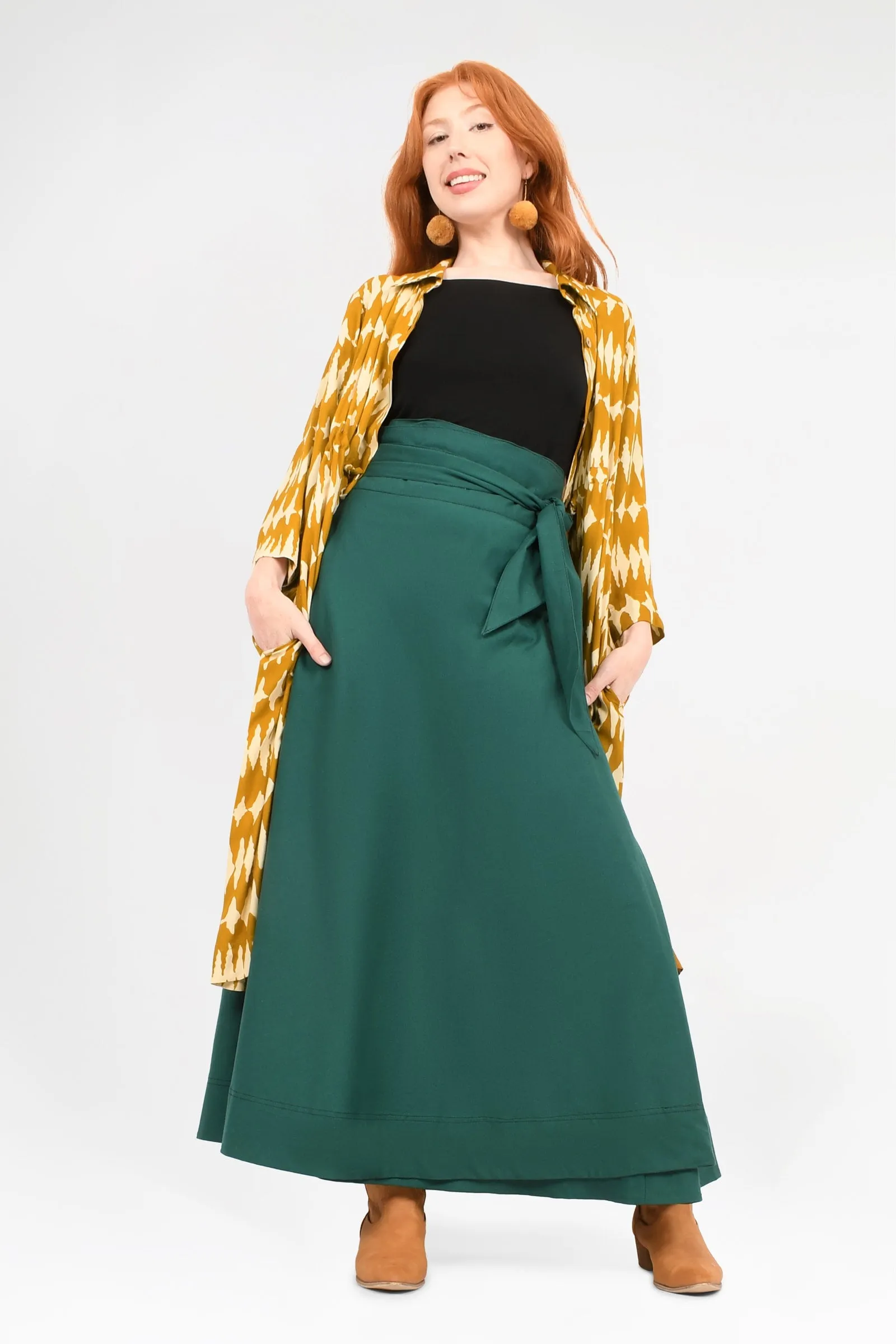 Lara Maxi Wrap Skirt