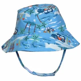 Light Blue Baby & Toddler Boy Sun Hat With UPF 50  Protection - 0 to 24 Months Sizes Available Infant Hat Newborn Summer Hat