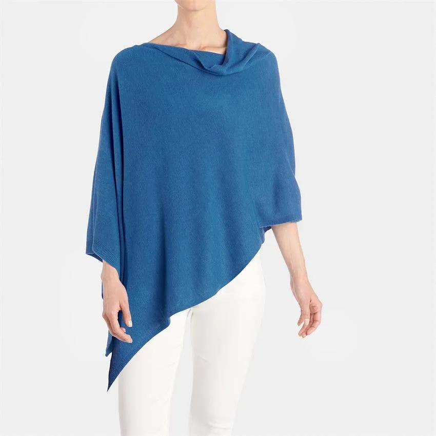 Lightweight Poncho - Stonewash Blue