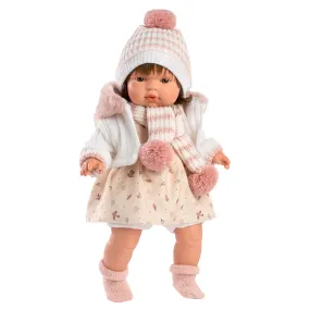 Llorens - Baby Girl Doll with Clothing, Accessories & Crying Mechanism: Lola 38cm