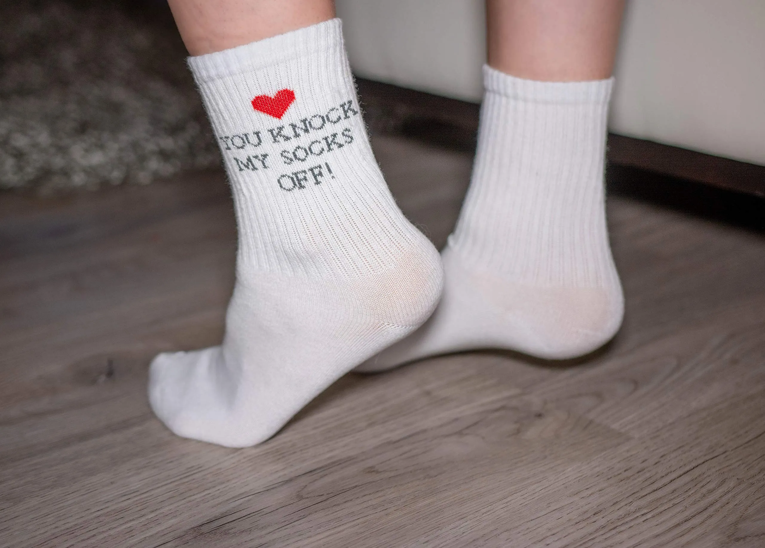 Love Socks with Message - Gift for Women - Novelty Birthday Socks Women's Present - Funny