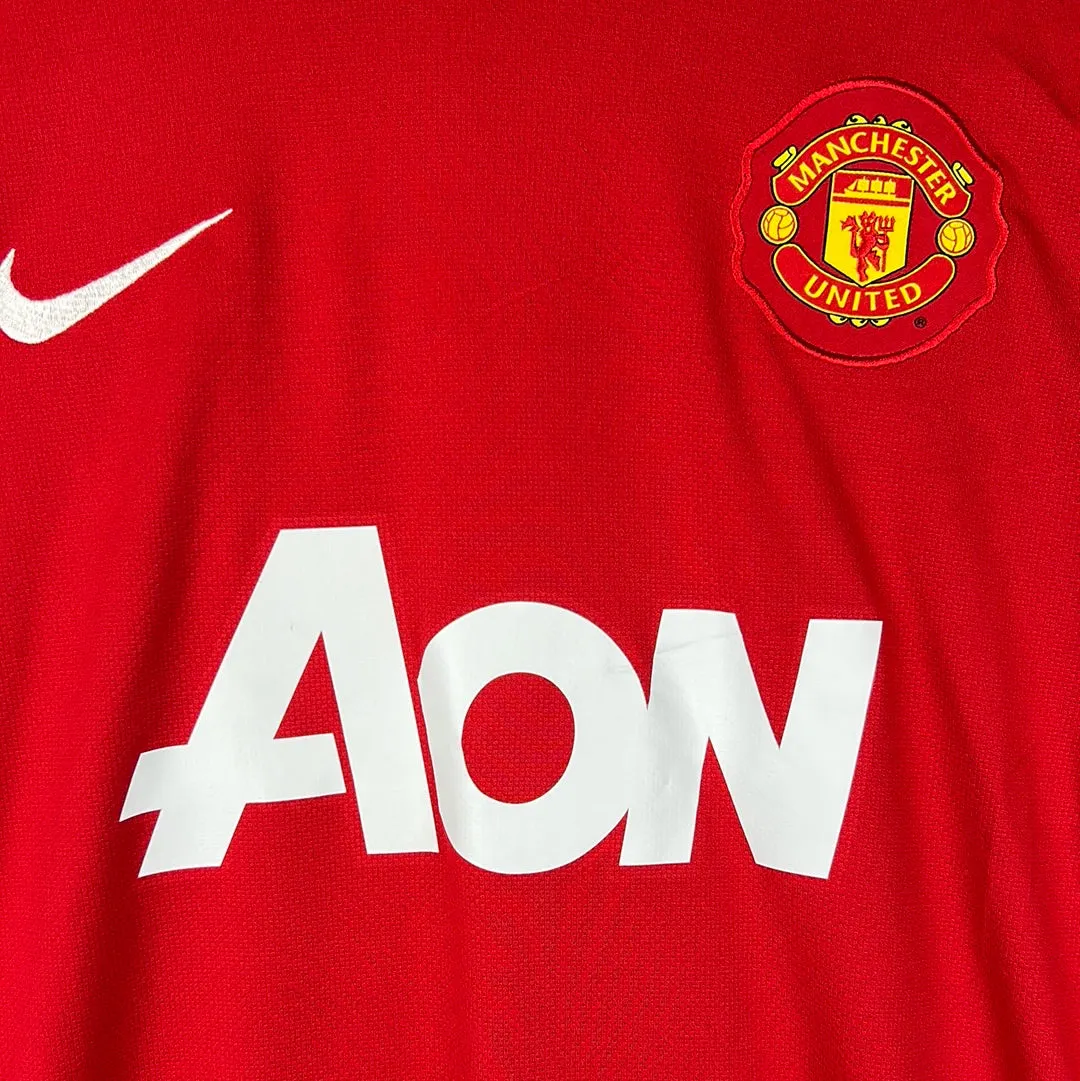 Manchester United 2010/2011 Player Issue Home Shirt - Giggs 11 - Long Sleeve