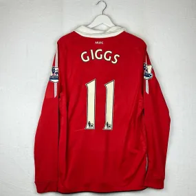 Manchester United 2010/2011 Player Issue Home Shirt - Giggs 11 - Long Sleeve