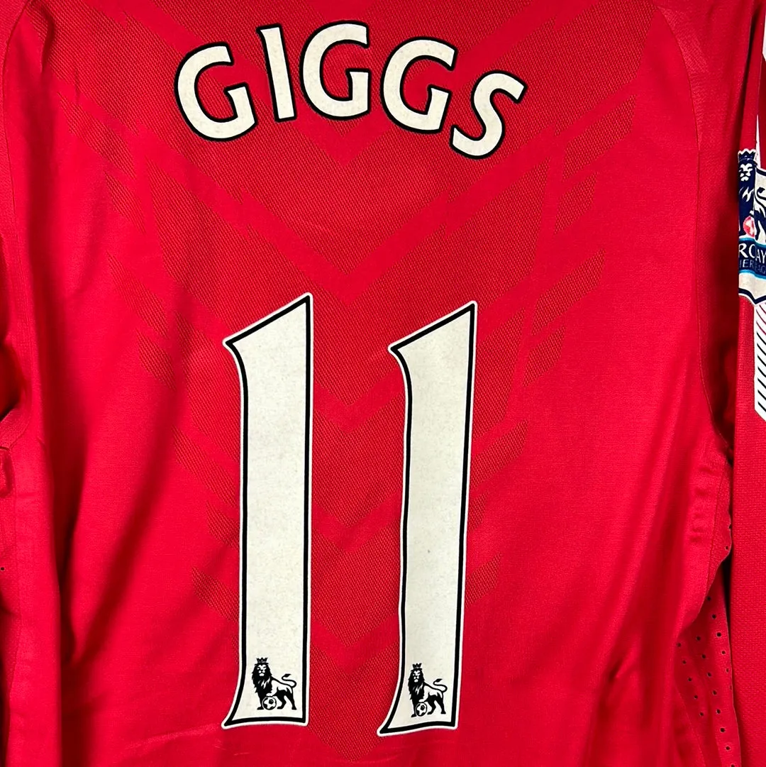 Manchester United 2010/2011 Player Issue Home Shirt - Giggs 11 - Long Sleeve