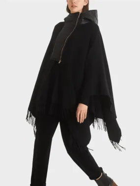 Marc Cain Collections T Black Cape With Hood TC 14.02 W74 COL 900