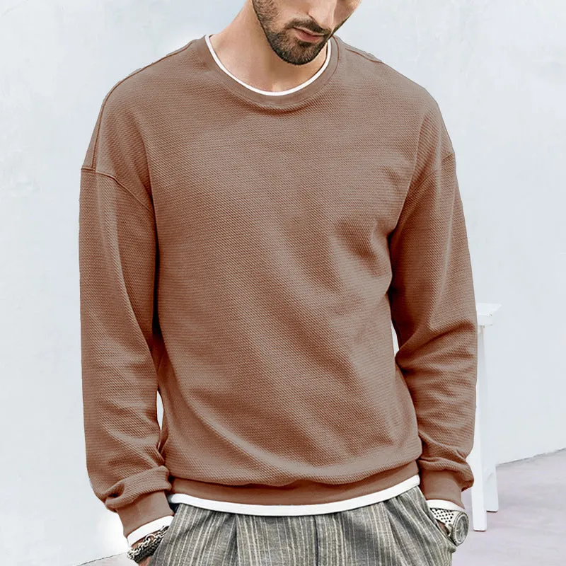 Men's Solid Color Sweatshirt