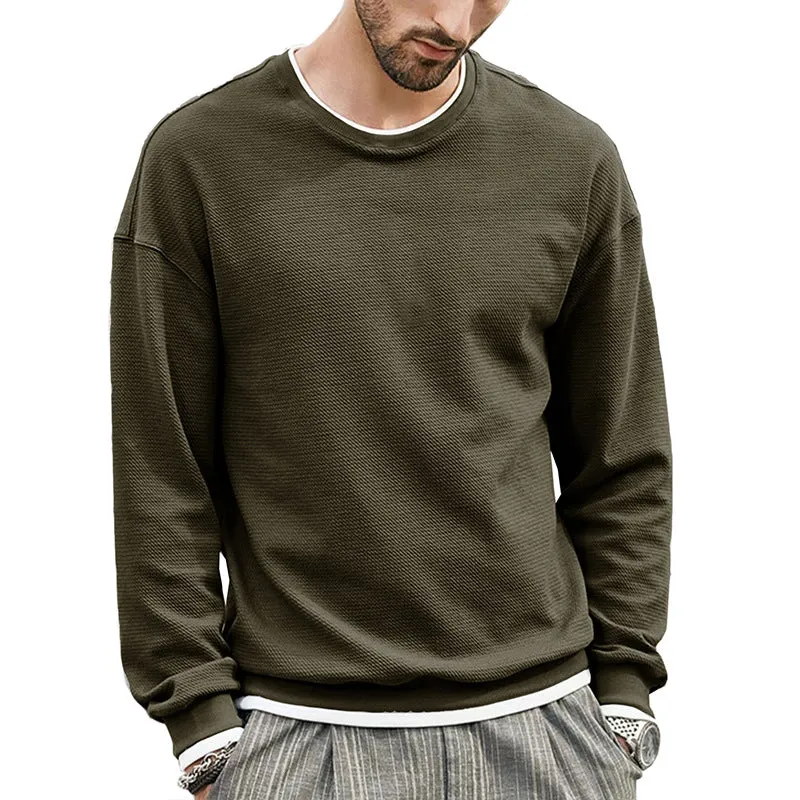 Men's Solid Color Sweatshirt