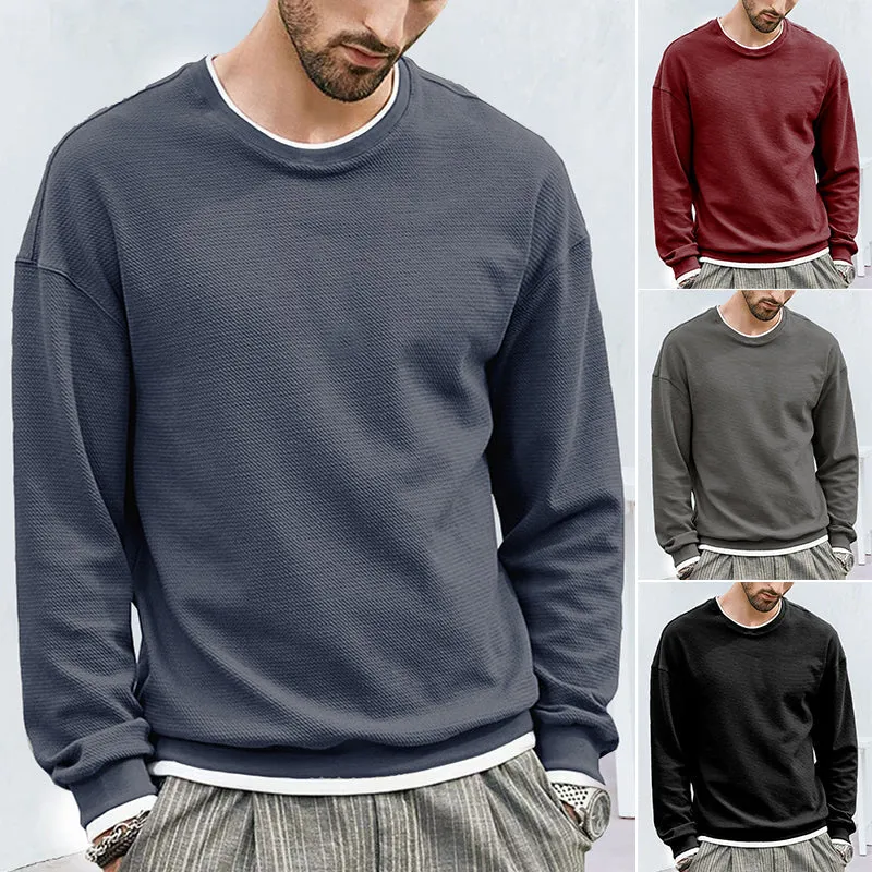 Men's Solid Color Sweatshirt