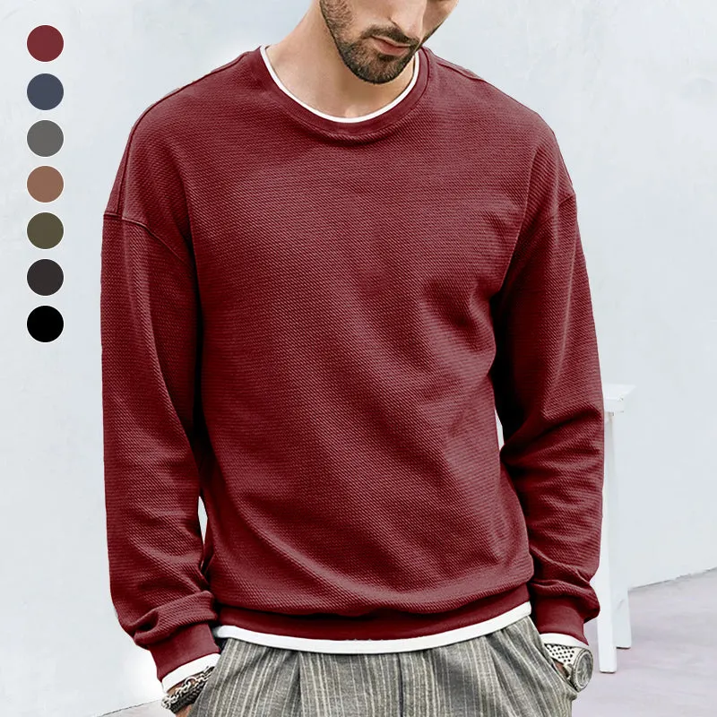 Men's Solid Color Sweatshirt