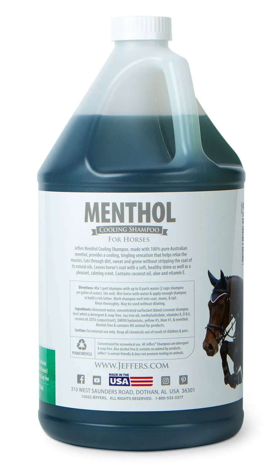 Menthol Cooling Shampoo for Horses