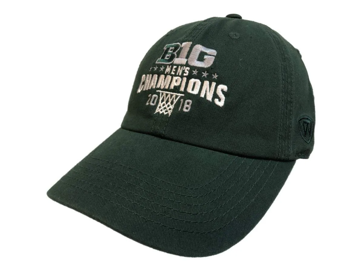 Michigan State Spartans 2018 Big 10 Regular Season Champions Adj. Relax Hat Cap