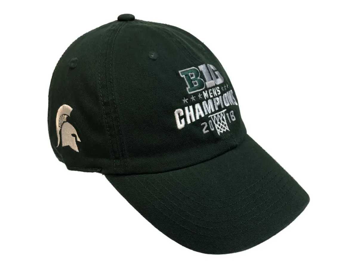 Michigan State Spartans 2018 Big 10 Regular Season Champions Adj. Relax Hat Cap