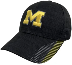 Michigan Wolverines TOW Black "Trace" Structured Flexfit Fitted Hat Cap