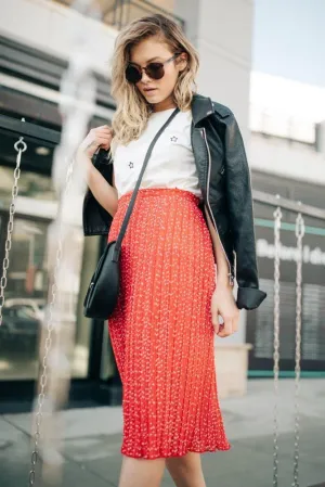 Mika Polka Dot Midi Skirt