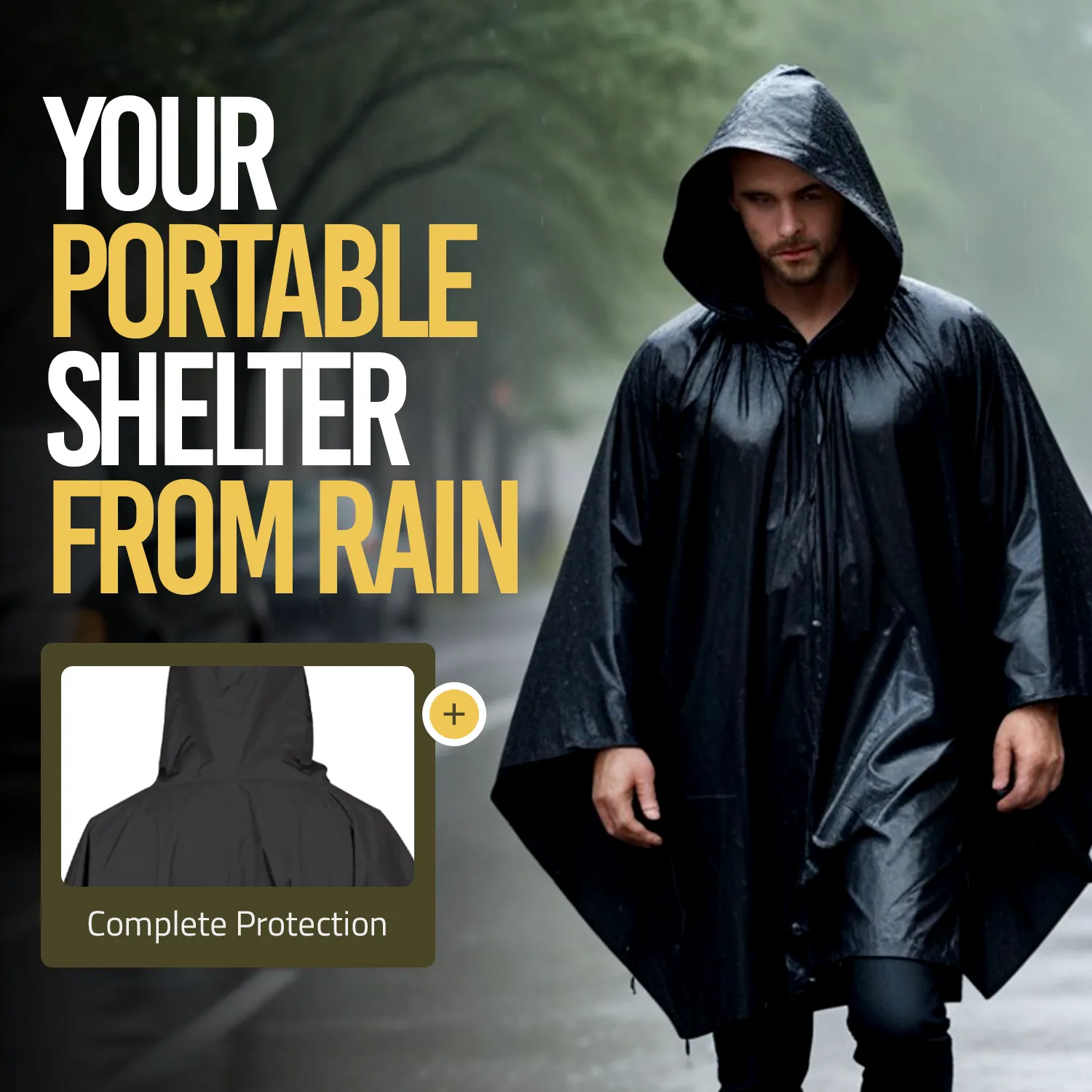 Military Rain Poncho