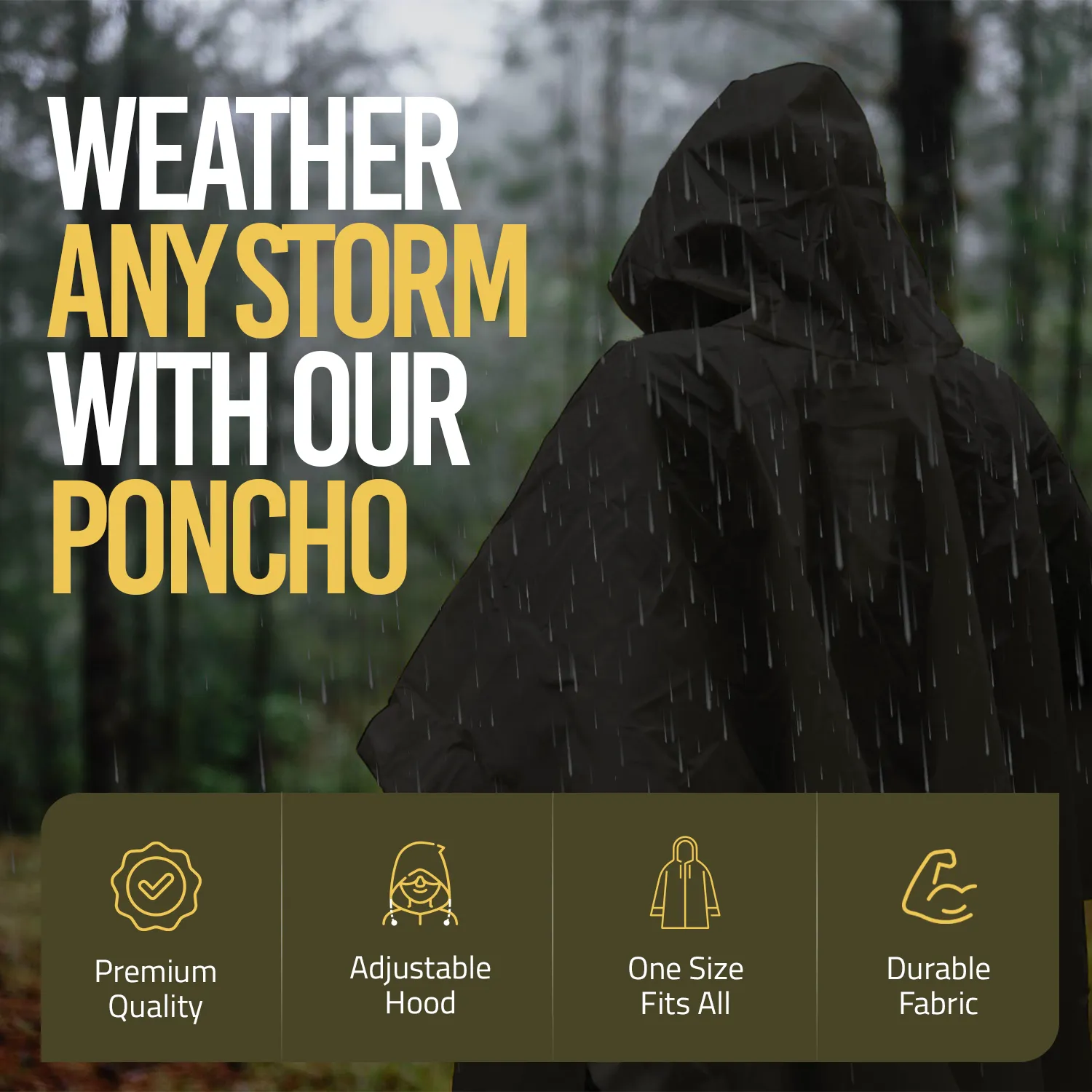 Military Rain Poncho