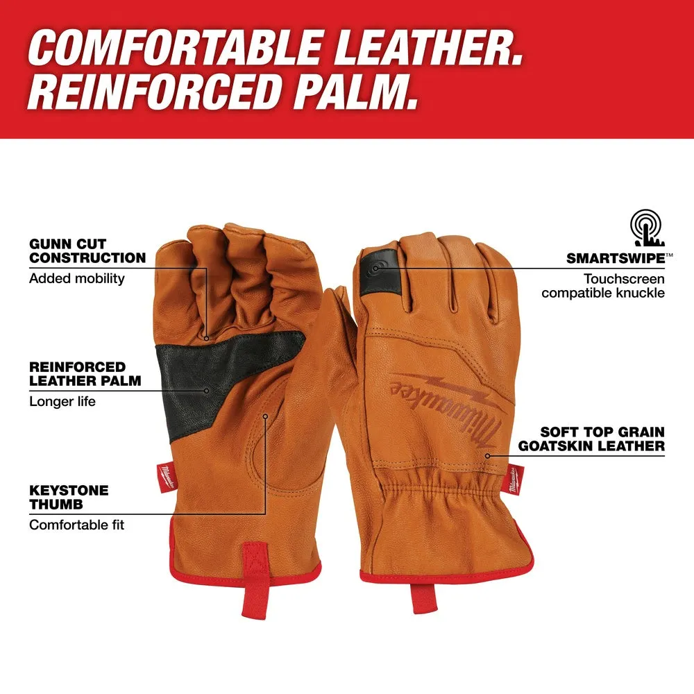 Milwaukee 48-73-0012 Goatskin Leather Gloves - Large