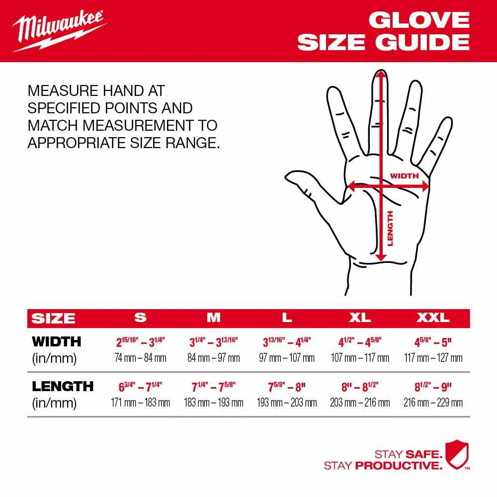 Milwaukee 48-73-8742B High Dexterity A4 Polyurethane Dipped Gloves - Large