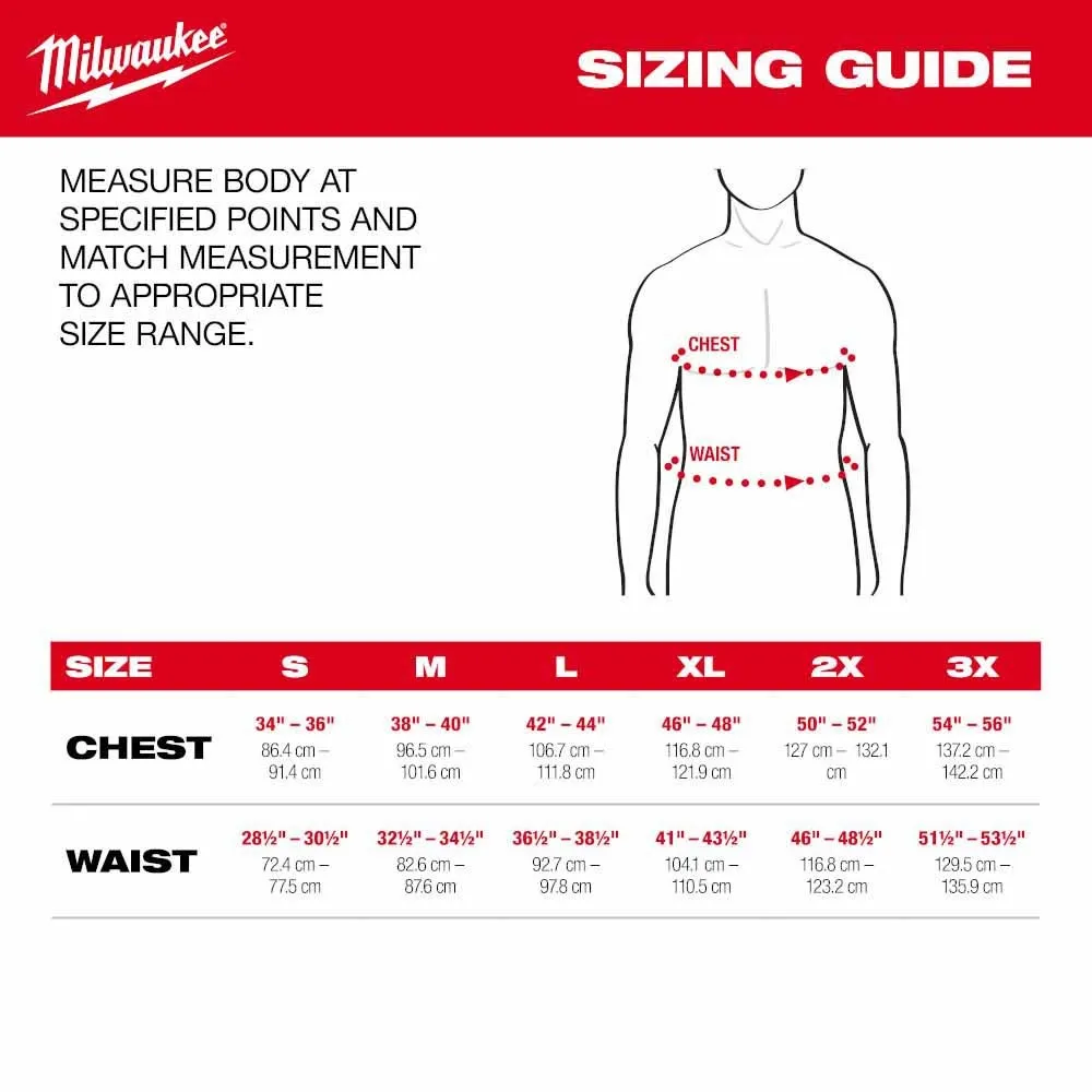 Milwaukee M300G-21 M12 Heated Gray Axis Vest with (1) 3.0 Ah Battery and Charger