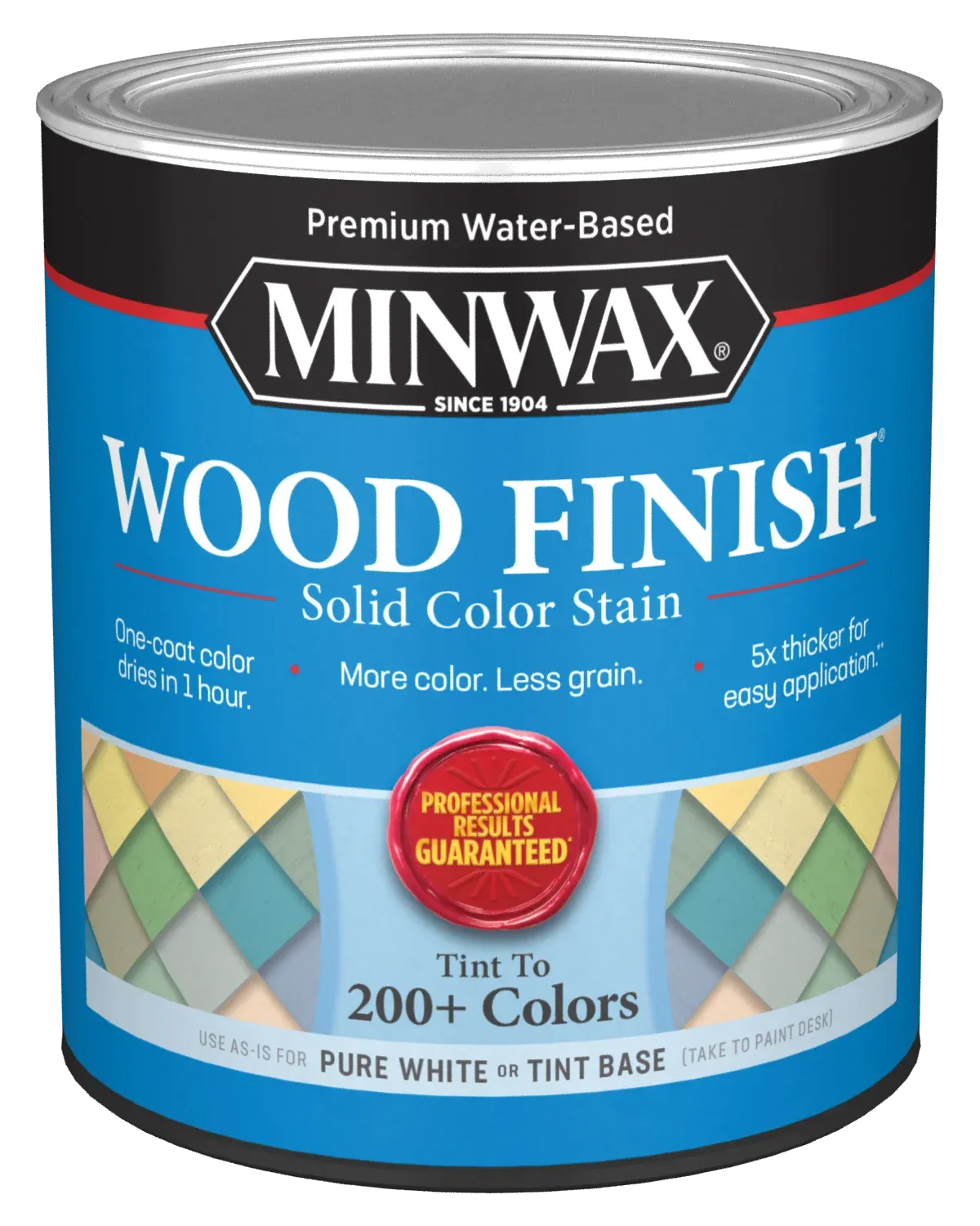 MINWAX® Wood Finish® Water-Based Solid Color Stain, Quart