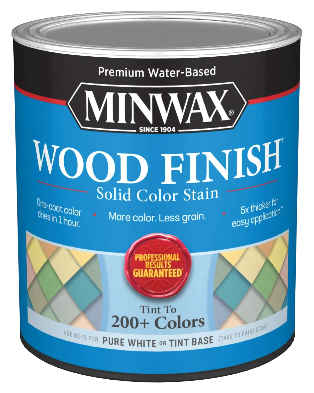 MINWAX® Wood Finish® Water-Based Solid Color Stain, Quart