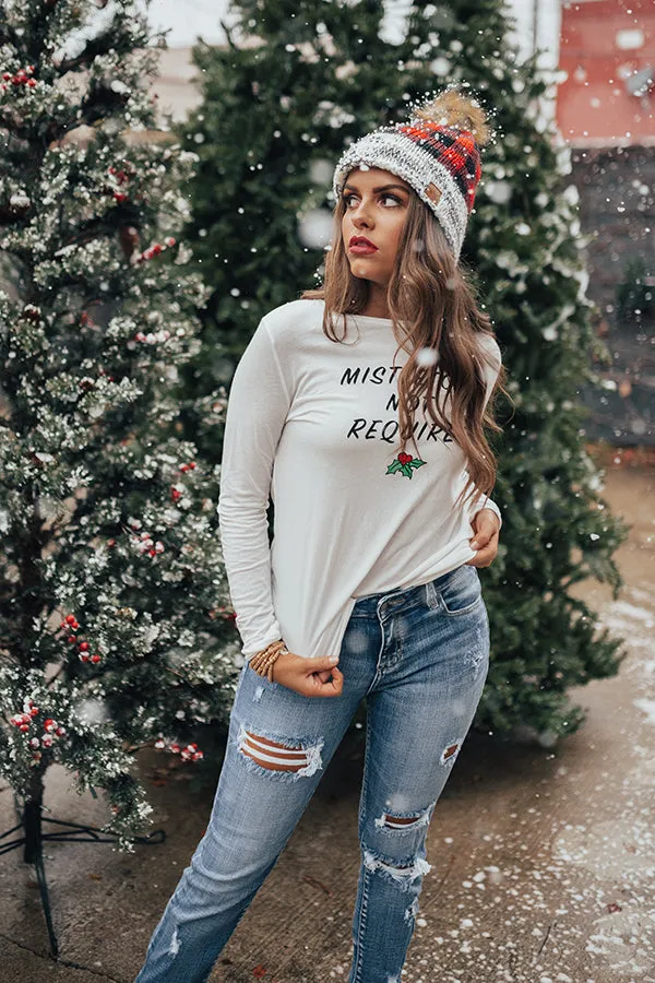 Mistletoe Not Required Tee