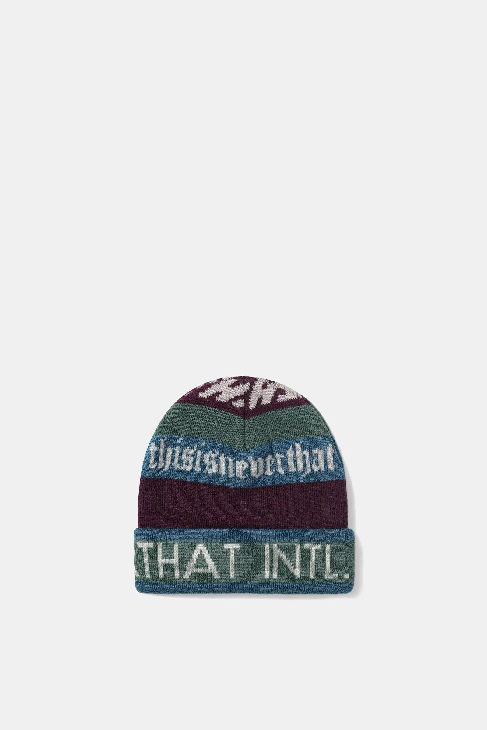 Multi Logo Jacquard Beanie