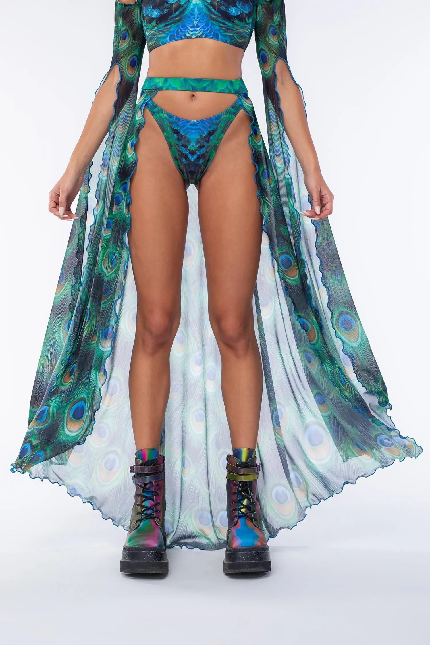 Mystic Peacock Maxi Sleeve Set