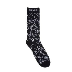 Nerm Line Camo Socks (Black)