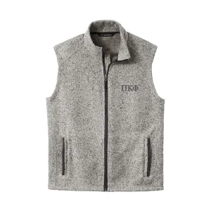 New! Pi Kapp Heather Grey Vest