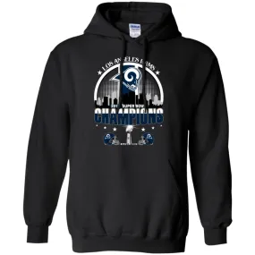 Nfl – Los Angeles Rams 2019 Super Bowl Champions Football Pullover Hoodie Sweatshirt