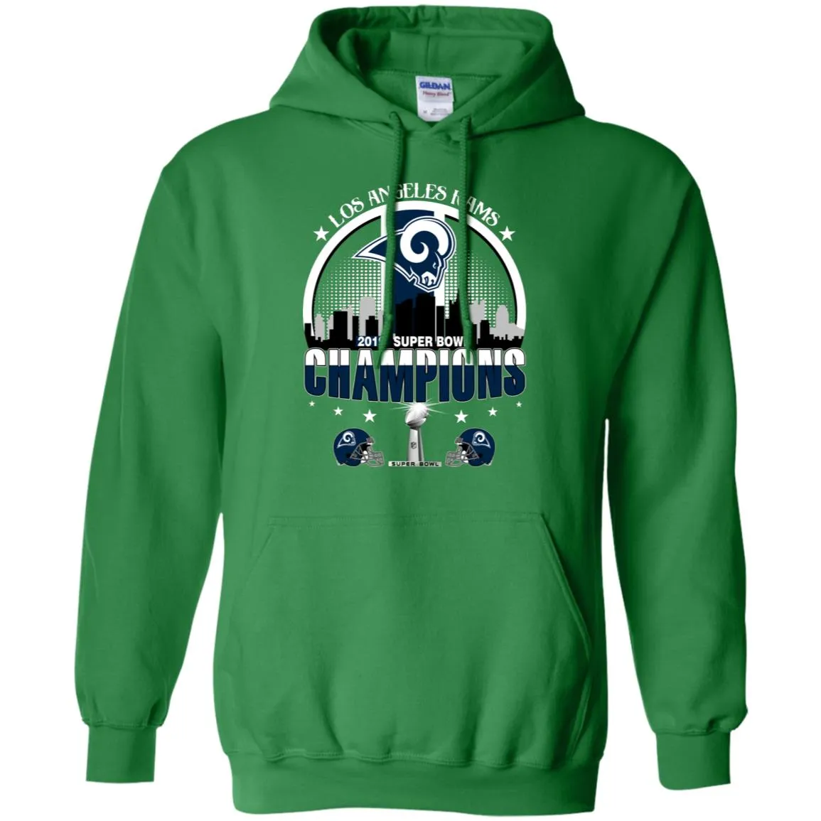 Nfl – Los Angeles Rams 2019 Super Bowl Champions Football Pullover Hoodie Sweatshirt