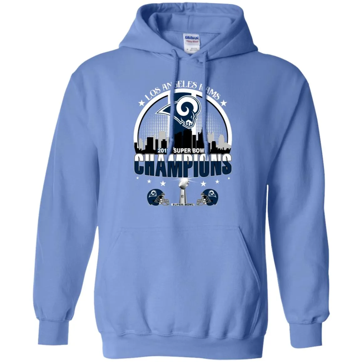 Nfl – Los Angeles Rams 2019 Super Bowl Champions Football Pullover Hoodie Sweatshirt