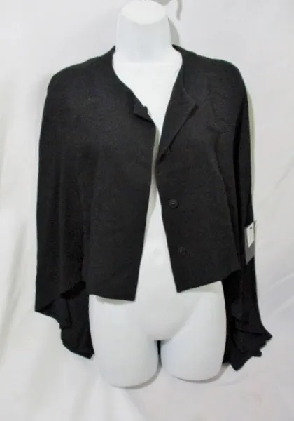 NWT NEW YVES SAINT LAURENT YSL 2010 Shrug Poncho Jacket  38 6 BLACK France