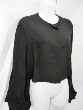 NWT NEW YVES SAINT LAURENT YSL 2010 Shrug Poncho Jacket  38 6 BLACK France