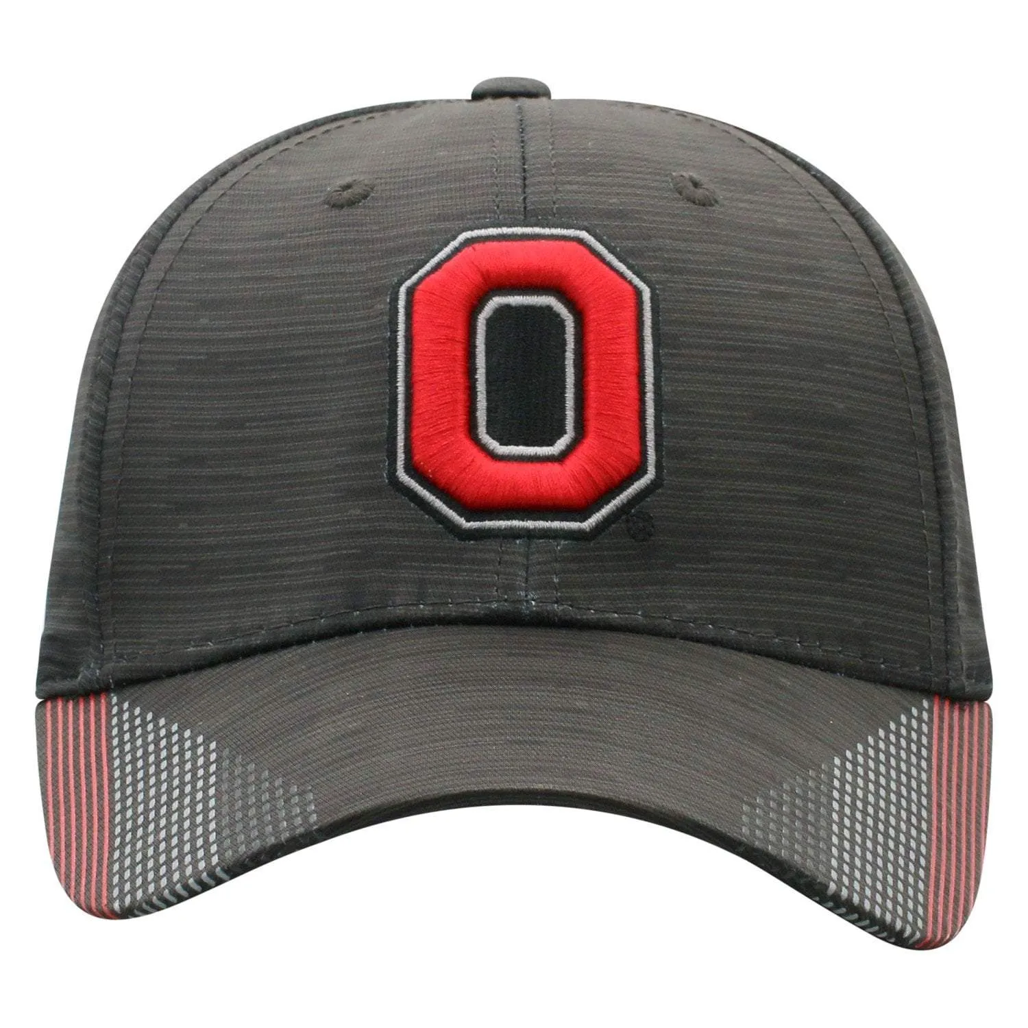 Ohio State Buckeyes TOW Black "Trace" Structured Flexfit Fitted Hat Cap (M/L)