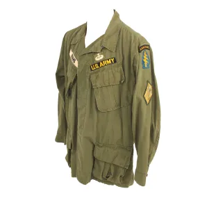 Original U.S. Vietnam War 1st Special Forces (Airborne) OG-107 “Type III” Jungle Jacket - Sergeant Adams