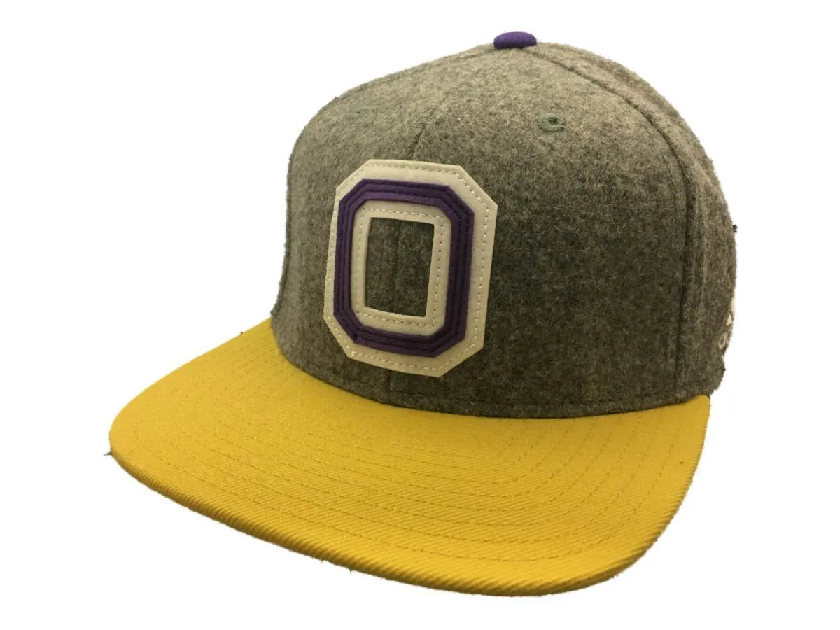 Orlando City SC Adidas Retro Letterman Style Structured Flat Bill Hat Cap (S/M)