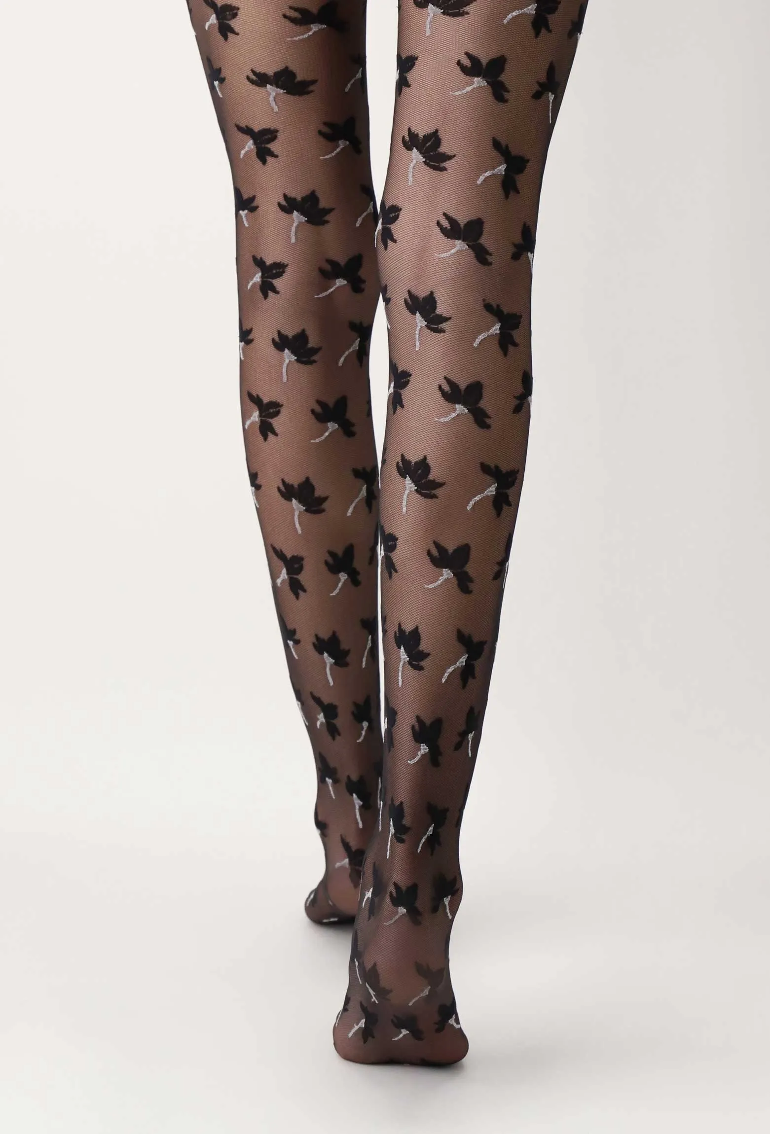 Oroblu Primrose Sheer Floral Pattern Tights