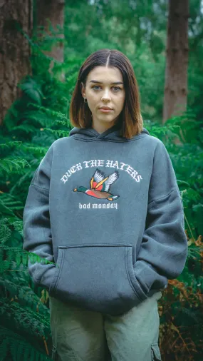 Oversized Duck The Haters Hoodie Vintage