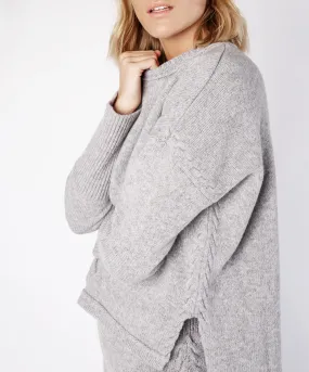 Oversized Jersey Sweater Soft Grey