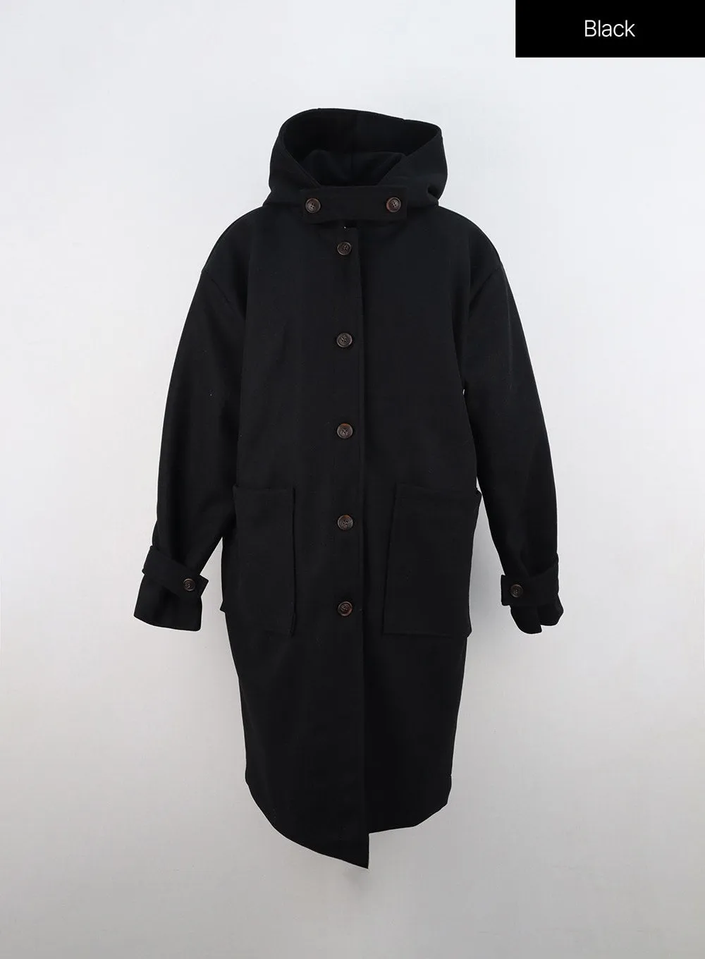 Oversized Midi Hooded Coat ON307