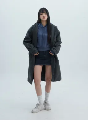 Oversized Midi Hooded Coat ON307