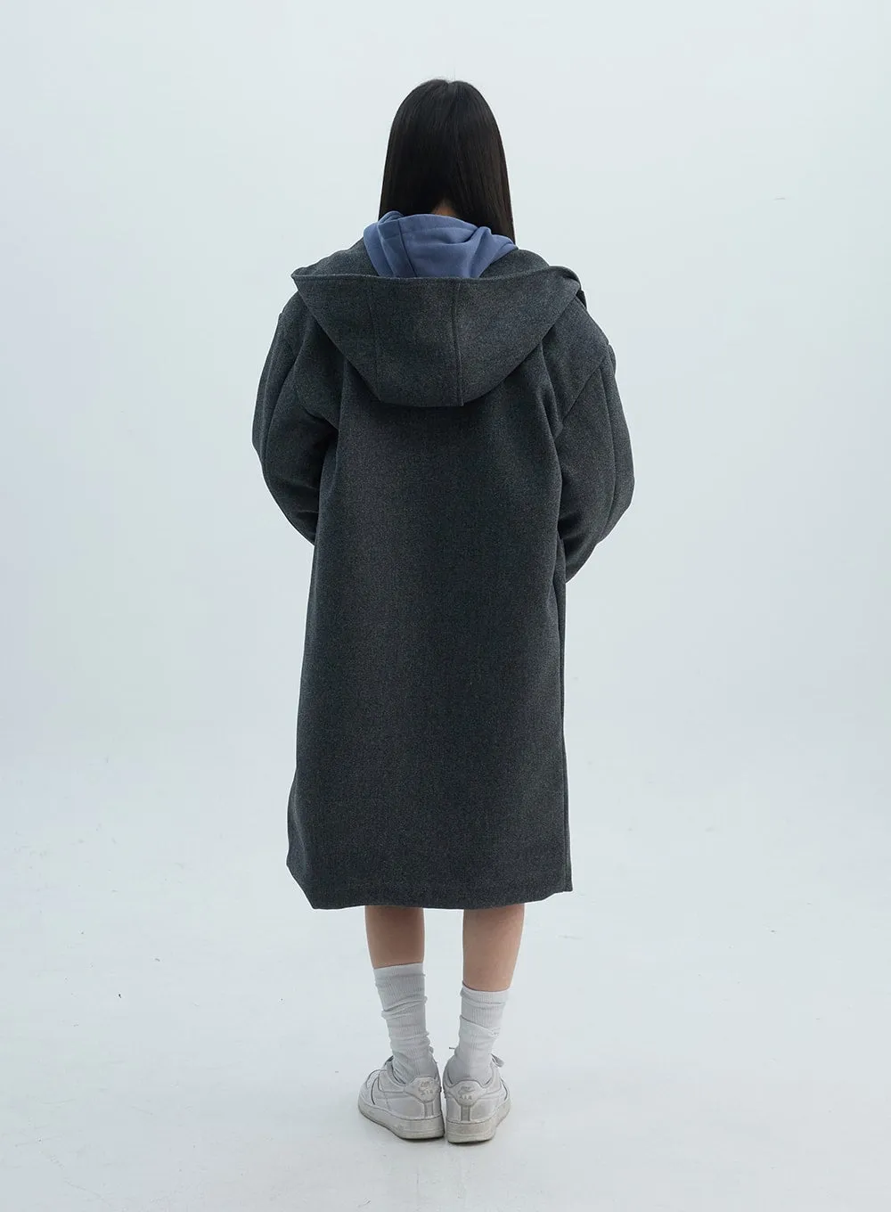 Oversized Midi Hooded Coat ON307