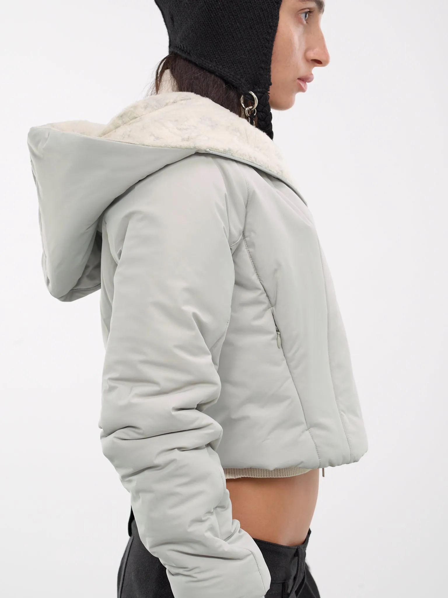 Padded Crop Jacket & Gloves (JK7FG-FRENCH-GREY)